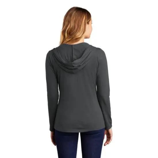 District® Women's Perfect Tri® Long Sleeve Hoodie Charcoal {6}
