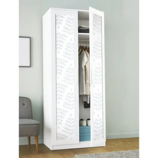 RoomMates Blue Cat Coquillette Leaflets Peel & Stick Wallpaper {5}