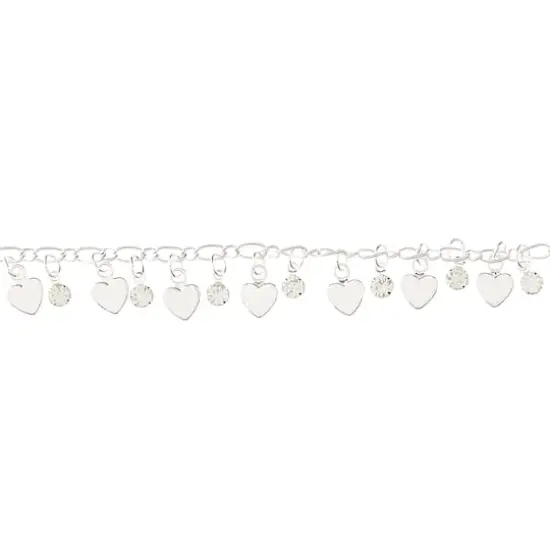 Silver Small Heart Metal Chain by Bead Landing&trade; {1}
