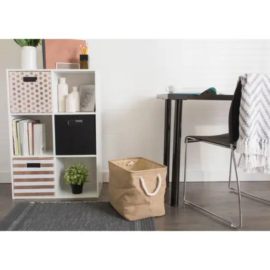 DII&reg; Large Variegated Rectangular Bin Taupe {4}