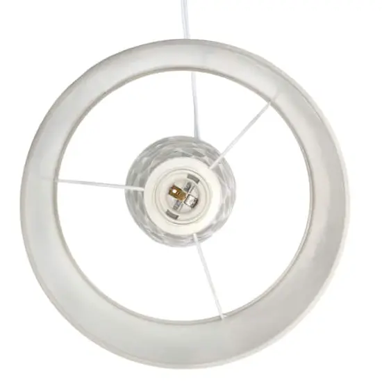 Simple Designs Sculpted Ceramic Table Lamp Gray {11}