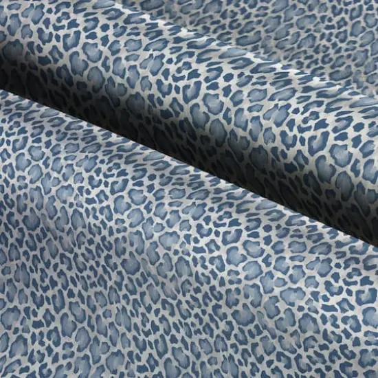 Springs Creative Modern Coastal Russo Raffia Chambray Blue Fabric {3}