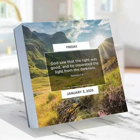 TF Publishing 2025 Daily Verse Daily Desktop Calendar {5}