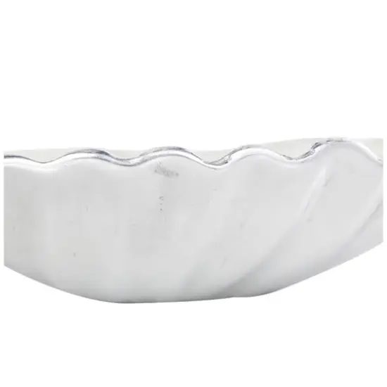 White Shell Metal Bowl Set {6}