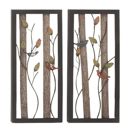 Tin Farmhouse Birds Wall D&eacute;cor Set {1}