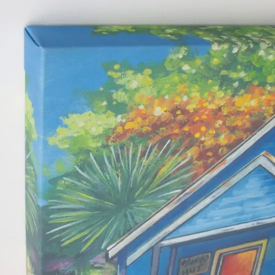 Coastal Cabins Crop Outdoor Canvas Art Print - 16"x48" {6}