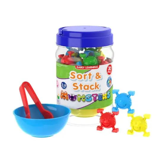 Early Learning - Sort & Stack Monsters {3}