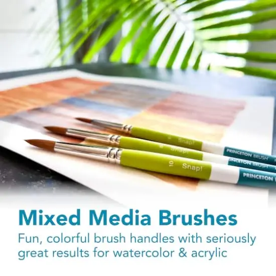 Princeton&trade; Snap!&trade; Series 9950 Synthetic Short Handle Stroke Brush {5}