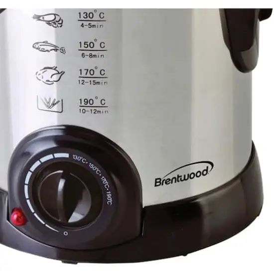Brentwood 1L Stainless Steel Electric Deep Fryer {5}