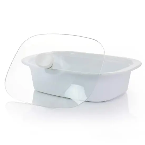 Gibson Elite&reg; 2.7qt. White Ceramic Casserole with Glass Lid {3}