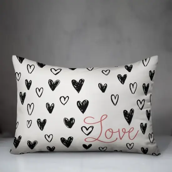 Simple Heart Love Throw Pillow {4}