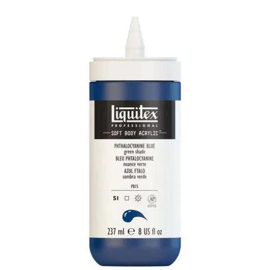 Liquitex&reg; Professional Soft Body Acrylic Color, 8oz. Phthalocyanine Blue (Green Shade) {4}