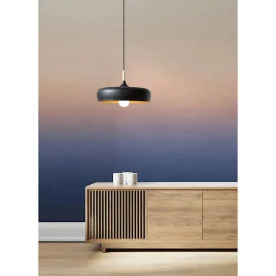 Katie Hunt Orange & Blue Ombre Sunrise Wall Mural {8}