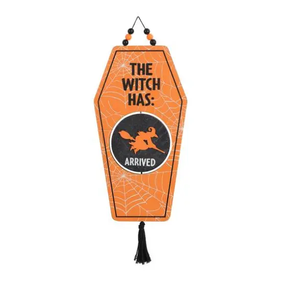 17.5" Hanging Reversible Witch Coffin Sign by Ashland&reg; {9}