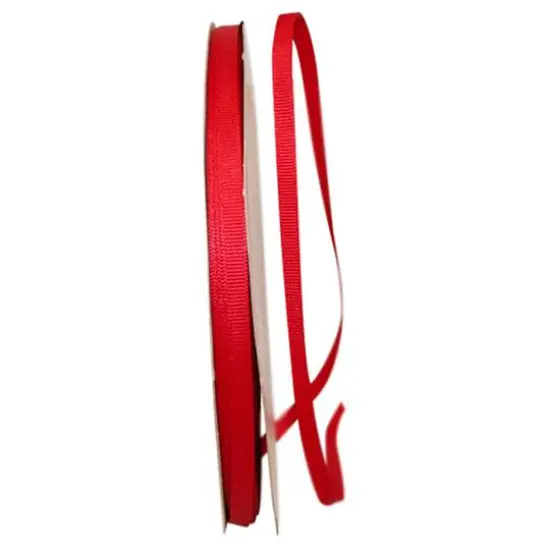 JAM Paper 1/4" Grosgrain Texture Ribbon Red {1}