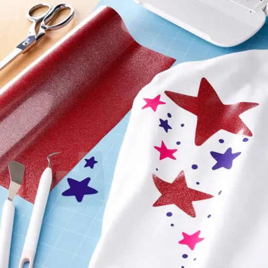 Siser&reg; Sparkle&trade; Heat Transfer Vinyl Tomato Red {3}