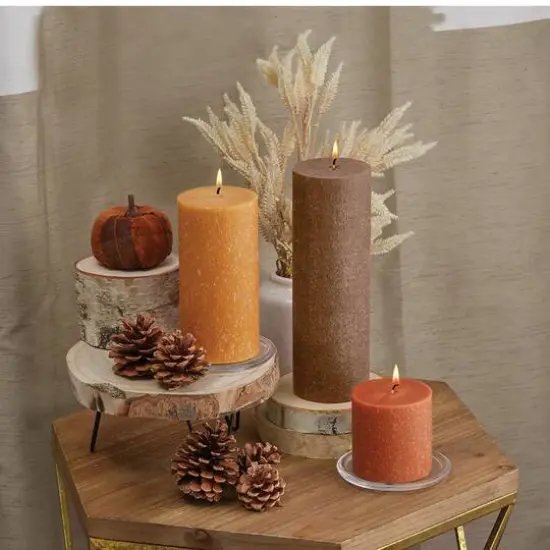 Root Candles 3" x 9" Unscented Timberline&trade; Pillar Candle Portobello {4}