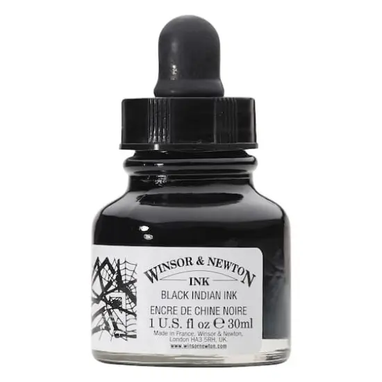 Winsor & Newton&trade; Draw Ink, Black Indian Ink {1}
