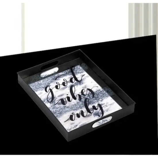 18" Nikki Chu South Beach Good Vibes Mirror Tray {3}