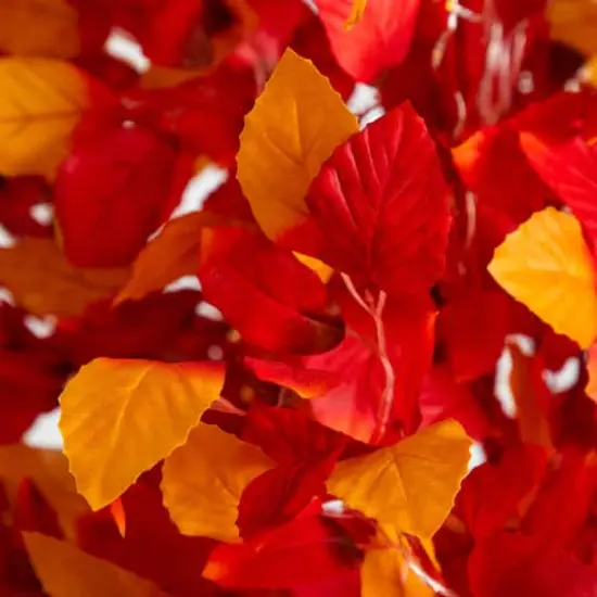 5ft. Pre-Lit Autumn Artificial Fall Tree with 200 Warm White LED Lights {5}