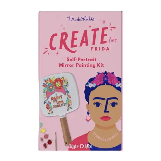 Kids Crafts Create Like Frida Self-Portrait Mirror Painting Kit {8}