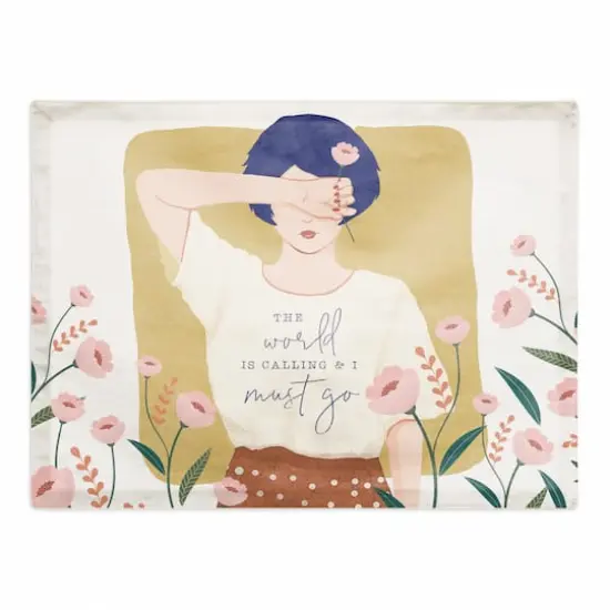 Flower Girl 18" x 14" Cotton Twill Placemat {1}
