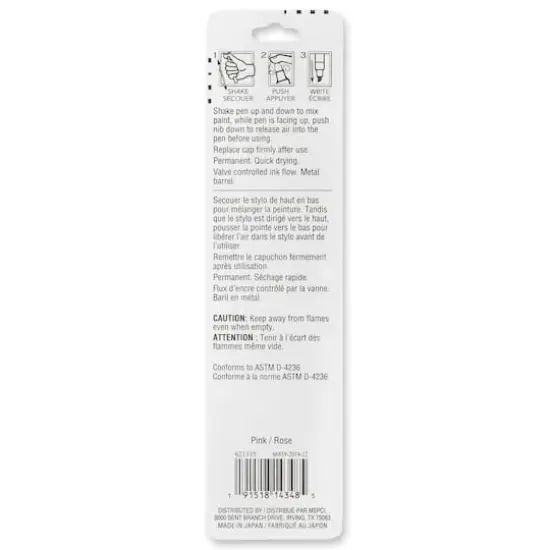 Chisel Tip Multi-Surface Premium Paint Pen by Craft Smart&reg; Pink {4}