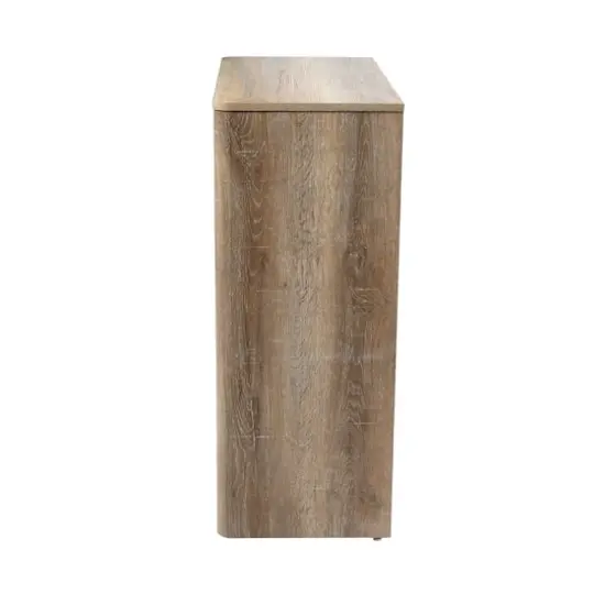 Hello Honey&reg; Coastal Oak Console Table with Storage {3}