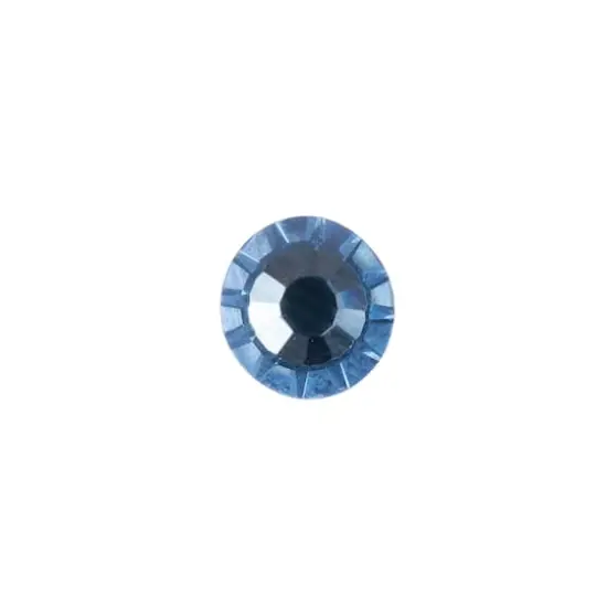 John Bead Crystal Lane SS16 Glass Round Flatback Rhinestones, 288ct. Light Sapphire {3}