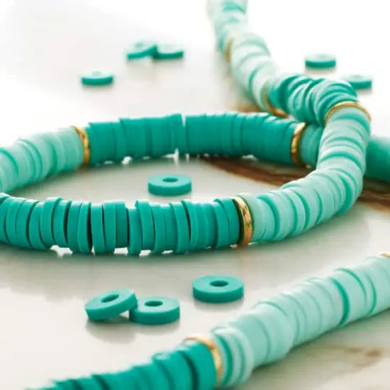 Polymer Clay Heishi Beads, 6mm by Bead Landing&trade; Turquoise {3}