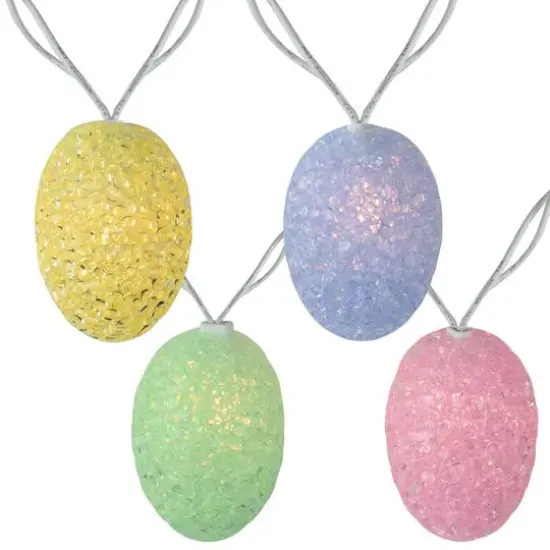10ct. Spring Pastel Colored Easter Egg String Lights {1}