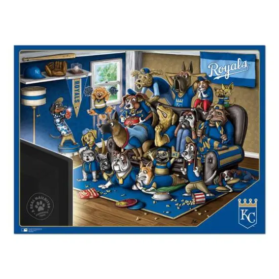 MLB Purebred Fans A Real Nailbiter 500 Piece Puzzle Kansas City Royals {5}