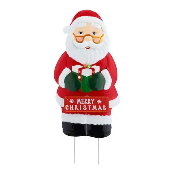 Santa Outdoor Metal Sign {1}