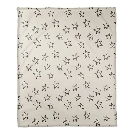 Simple Star Pattern 50" x 60" Coral Fleece Blanket {1}