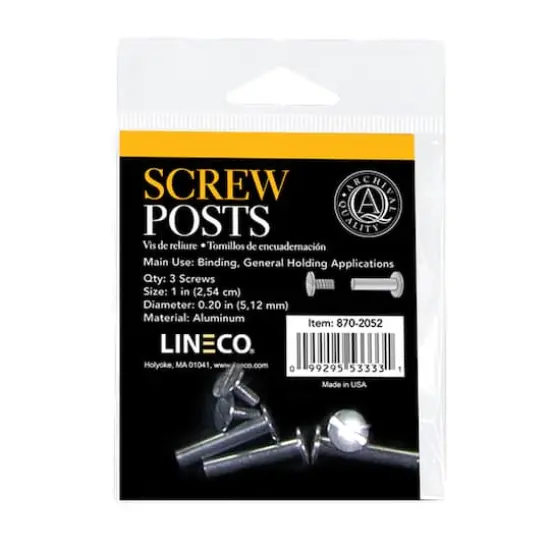 Lineco&reg; 1" Bookbinding Posts & Extensions, 3ct. {1}