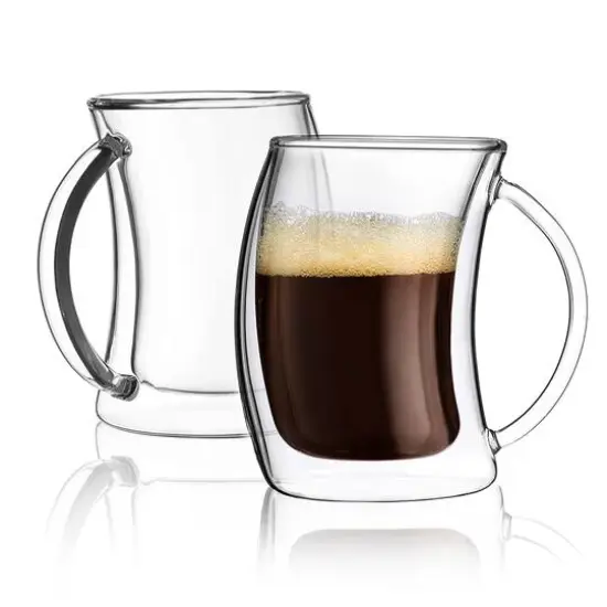 JoyJolt&reg; 5.4oz. Caleo Double Wall Espresso Glasses, 4ct. {4}