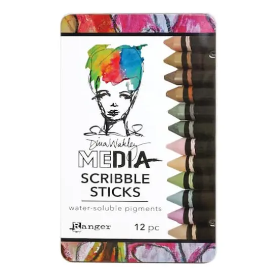 Dina Wakley Media Scribble Sticks #3, 12ct. {1}
