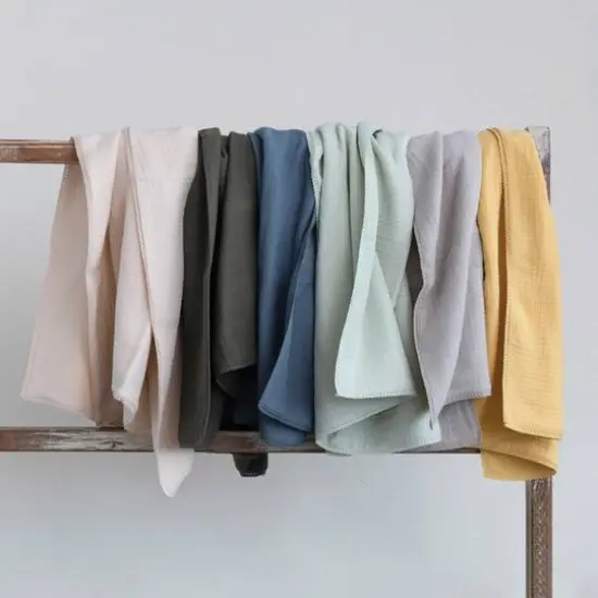 Hello Honey&reg; Double Cloth Cotton Baby Blanket with Trim Blush {5}