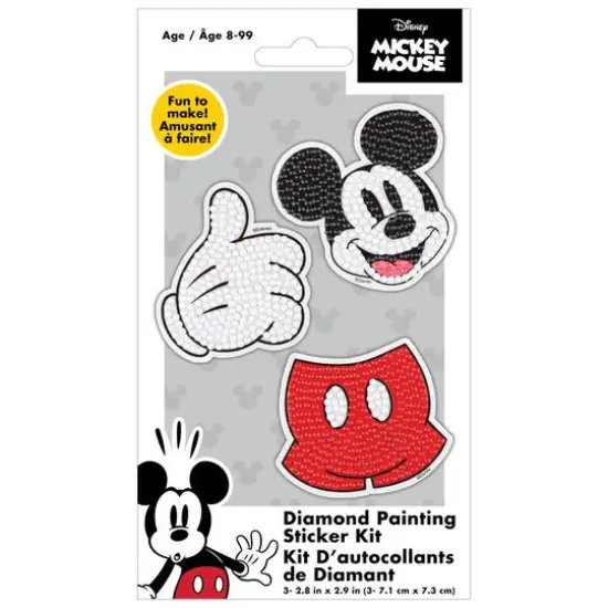 Camelot&reg; Dots DOTZIES&reg; Disney Mickey Icons Diamond Painting Sticker Kit, Round Diamonds {3}