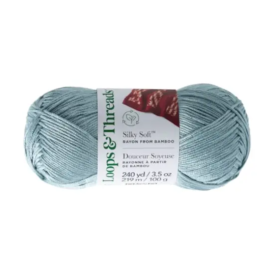Silky Soft&trade; Yarn by Loops & Threads&reg; Mineral Blue {1}