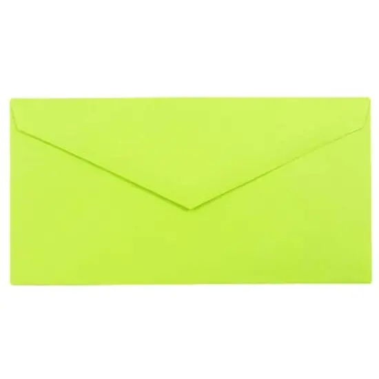 JAM Paper 3.875" x 7.5" Brite Hue Monarch Envelopes, 50ct. Ultra Lime Green {1}