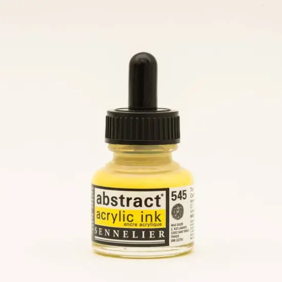 Sennelier Abstract Acrylic Ink, 30mL Cadmium Yellow Lemon Hue {1}