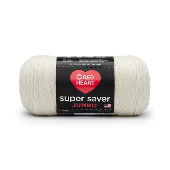 Red Heart&reg; Super Saver&reg; Solid Jumbo Yarn, 14oz. Aran {1}