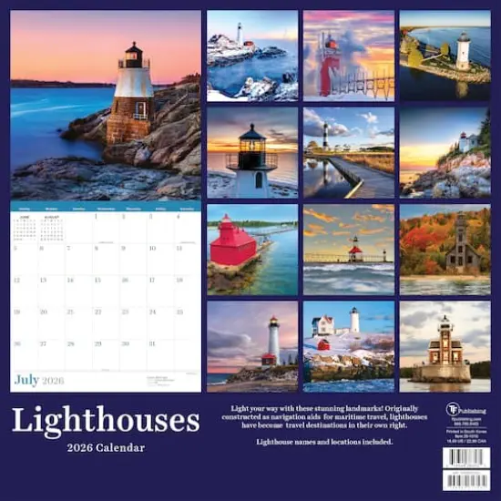 2026 Lighthouses Wall Calendar {6}