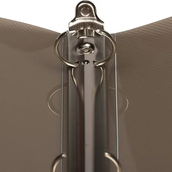 JAM Paper 3/4" Smoke Gray Glass Twill Plastic 3-Ring Binders, 4ct. {4}