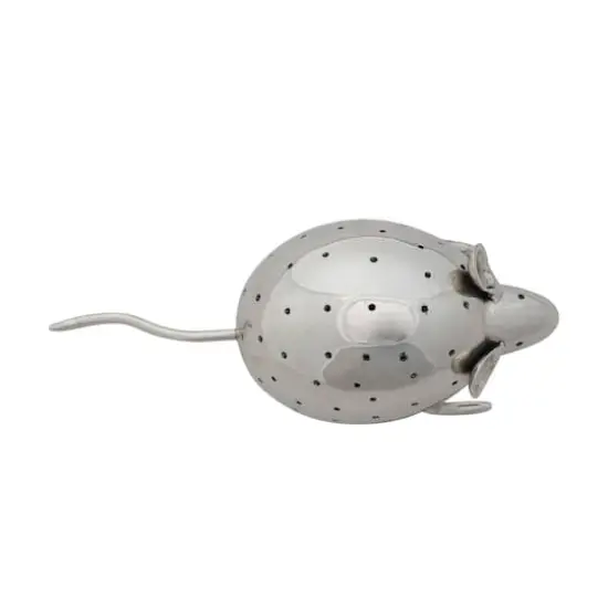 Hello Honey Aluminum Vintage Reproduction Mouse Toothpick Holder, Nickel Finish {5}