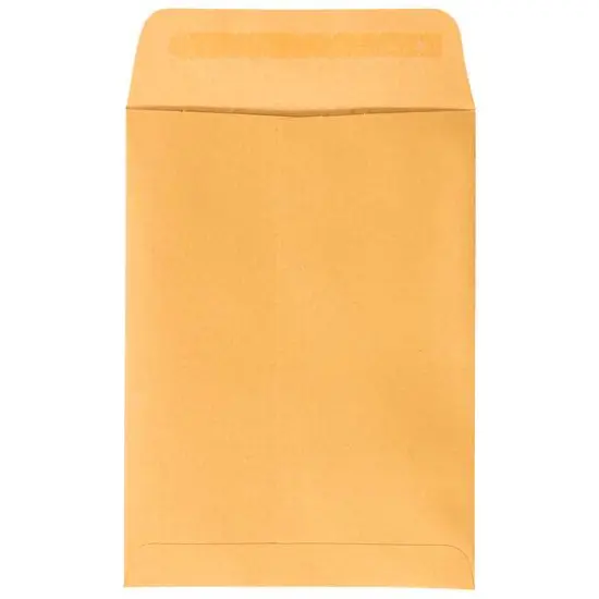 JAM Paper 5.5" x 7.5" Brown Kraft Open End Catalog Manila Envelopes {6}