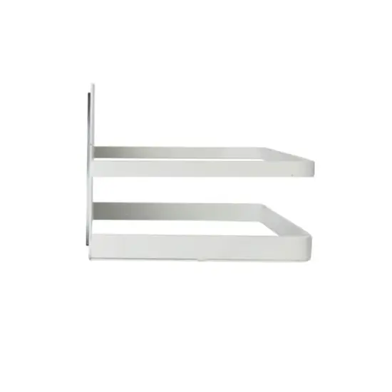 Household Essentials 10" Metal Magnetic Spice Organizer White {6}