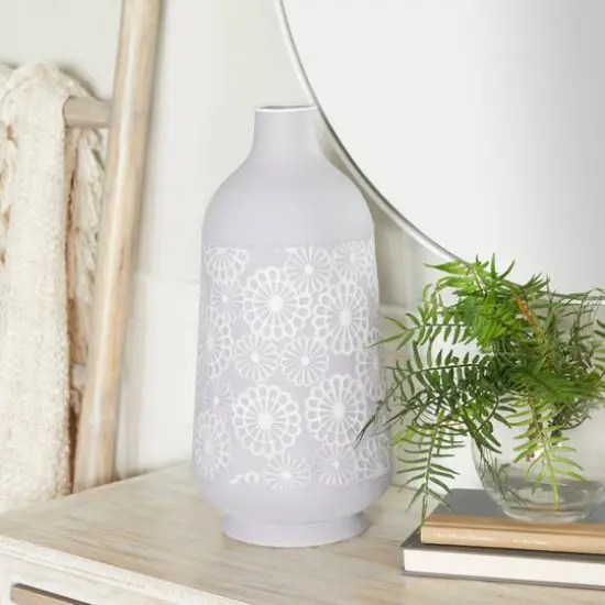 Grey Iron French Country Vase, 16" x 8" x 8" {8}