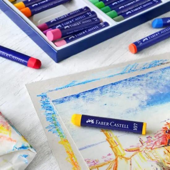 Faber Castell 12 Color Oil Pastel Set {4}